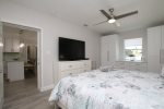 King Master Bedroom with Smart TV